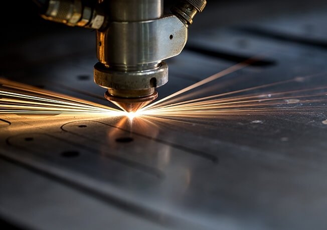 Laser engraving stage at the Doorfit Overseas facility