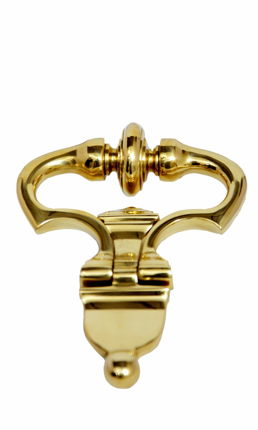 Lion head door knocker in antique brass