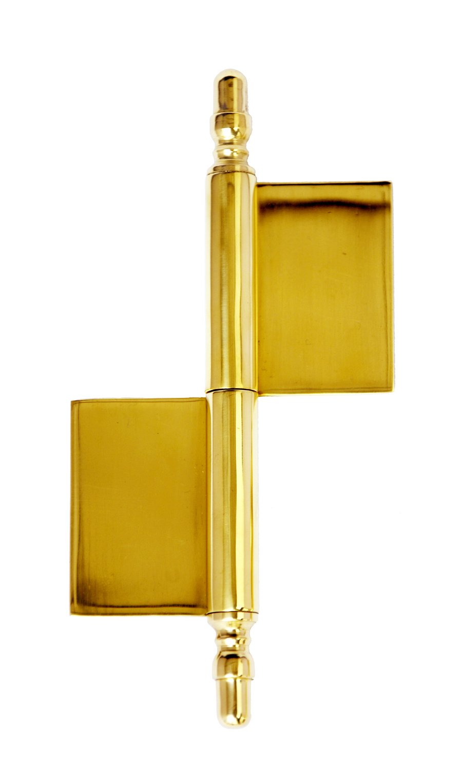 Narrow brass piano hinge