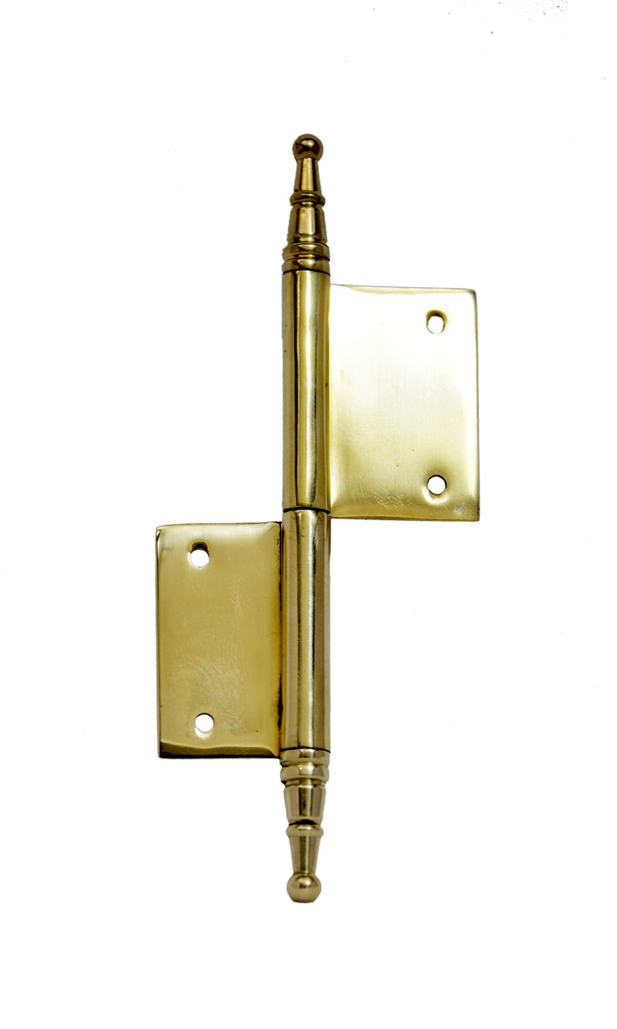 Decorative cast strap hinge in matte black