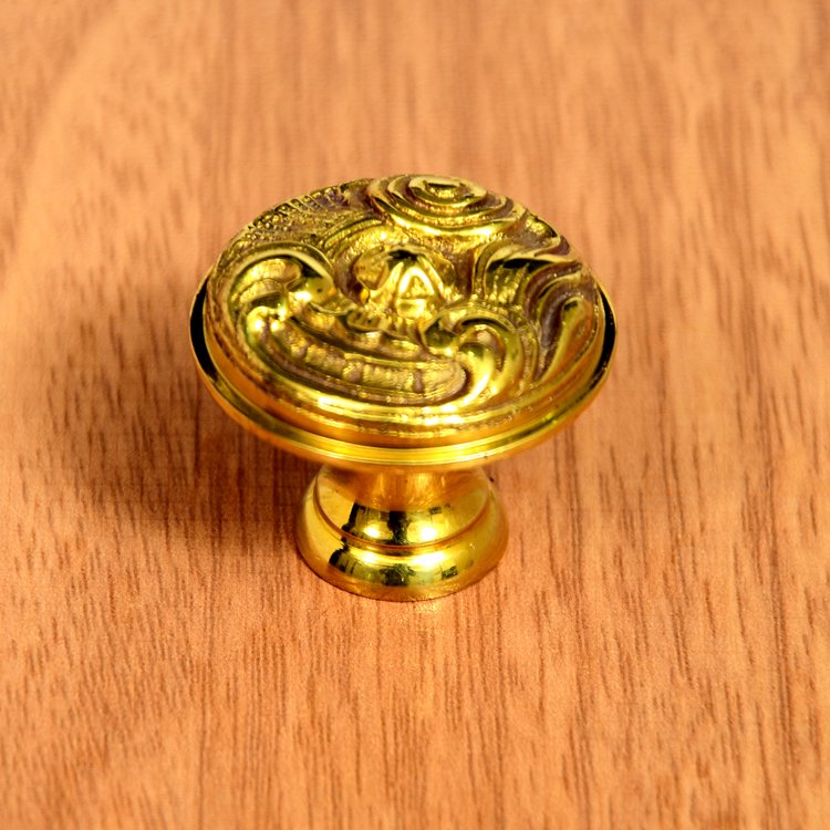 Faceted cabinet knob in polished chrome